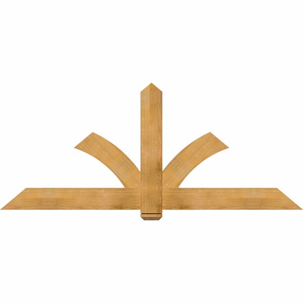 Ekena Millwork Redmond Rough Sawn Timber Gable Bracket, Western Red Cedar, 84"W x 35"H x 2"D x 6"F, 10/12 Pitch GBW084X35X0206RED00RWR - main